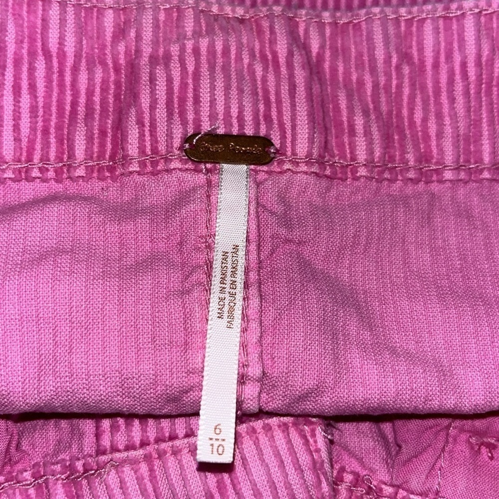 Free People Ray Cord Mini Skirt in Pink Frosting | size 6 - Picture 5 of 7